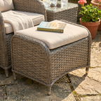 Chester Rattan Wicker Outdoor Recliner Loungers & Table Set 5pc DG68