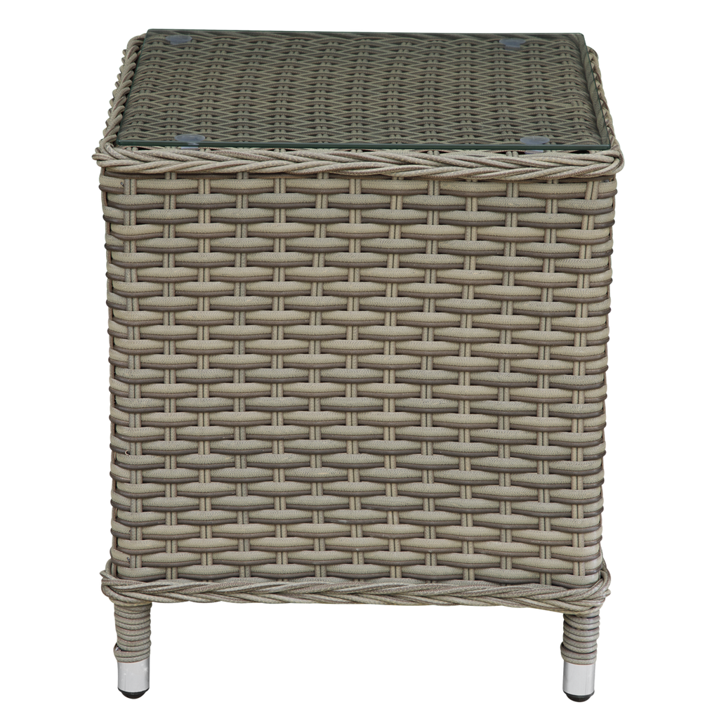 Chester Rattan Wicker Outdoor Recliner Loungers & Table Set 5pc DG68