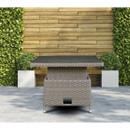 Chester Rattan Wicker Adjustable-Height Outdoor Dining Table DG73