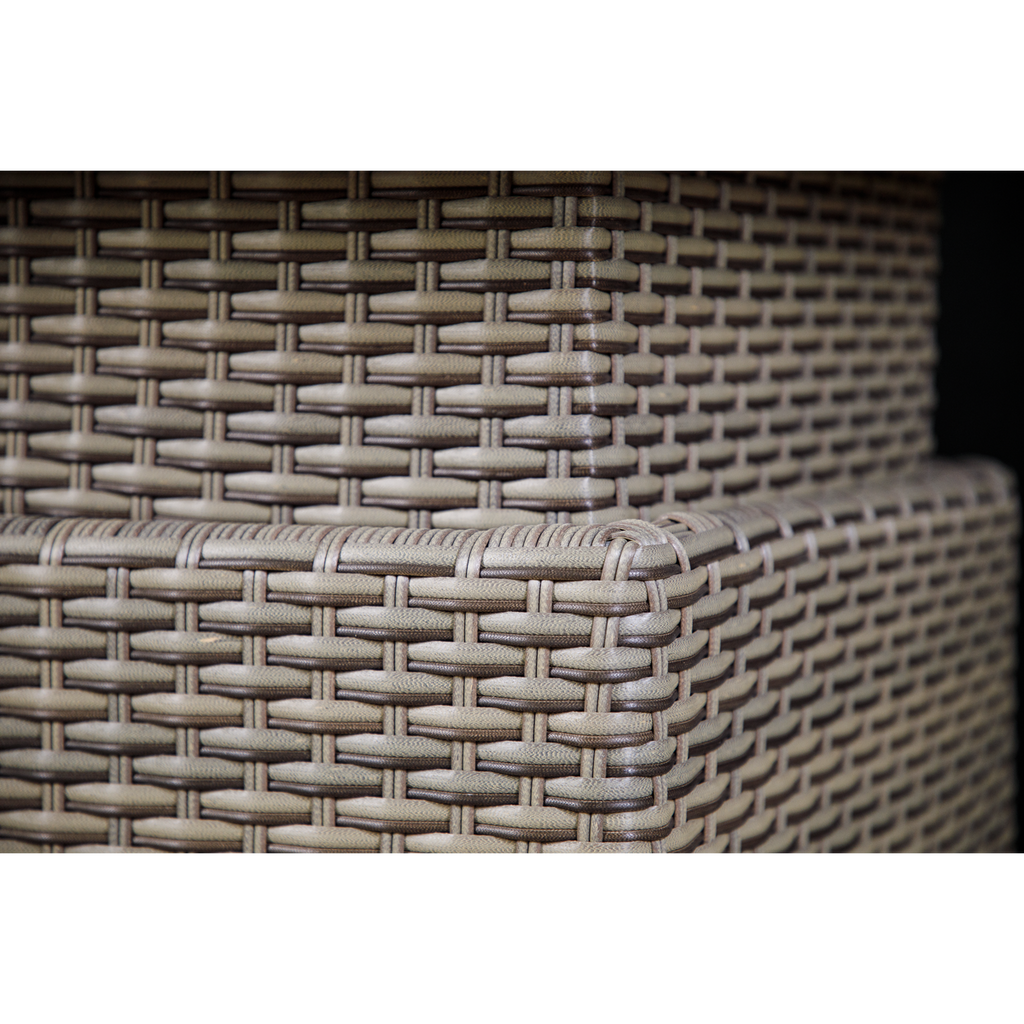 Chester Rattan Wicker Adjustable-Height Outdoor Dining Table DG73