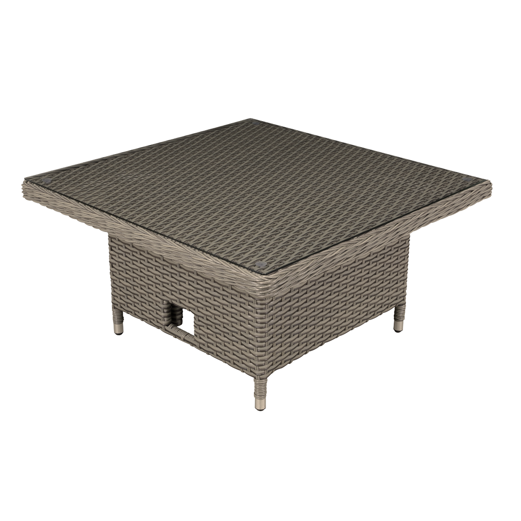 Chester Rattan Wicker Adjustable-Height Outdoor Dining Table DG73