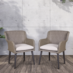 Buxton Rattan Wicker Outdoor Chairs Set 2pc DG76