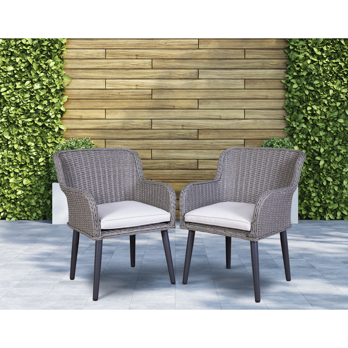 Buxton Rattan Wicker Outdoor Chairs Set 2pc DG76