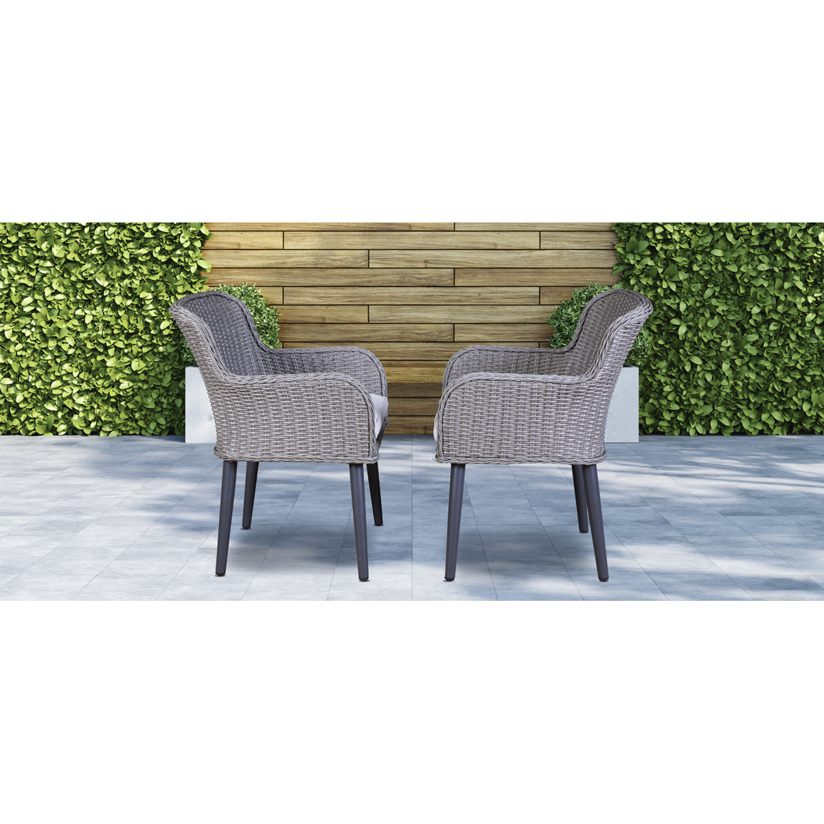Buxton Rattan Wicker Outdoor Chairs Set 2pc DG76