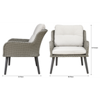 Buxton Rattan Wicker Outdoor Chair Set 2pc DG79