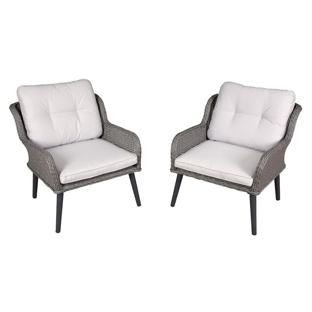Buxton Rattan Wicker Outdoor Chair Set 2pc DG79