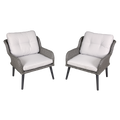 Buxton Rattan Wicker Outdoor Chair Set 2pc DG79