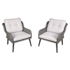 Buxton Rattan Wicker Outdoor Chair Set 2pc DG79