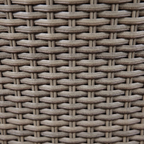 Chester Rattan Wicker Outdoor Dining Set with Tempered Glass Tabletop 5pc DG84