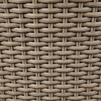 Chester Rattan Wicker Outdoor Dining Set with Tempered Glass Tabletop 3pc DG86
