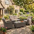 Chester Rattan Wicker Outdoor Lounge Set 3pc DG88