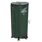 Collapsible PVC Garden Water Butt with Zipped Lid & Drain Tap 100L DG8