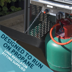 Dellonda Freestanding Pyramid Outdoor Gas Patio Heater 13kW - Black DG98