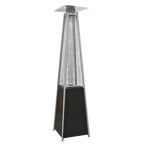 Dellonda Freestanding Pyramid Outdoor Gas Patio Heater 13kW - Black DG98
