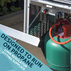 Freestanding Pyramid Outdoor Gas Patio Heater 13kW - Stainless Steel DG99