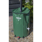 Collapsible PVC Garden Water Butt with Zipped Lid & Drain Tap 250L DG9