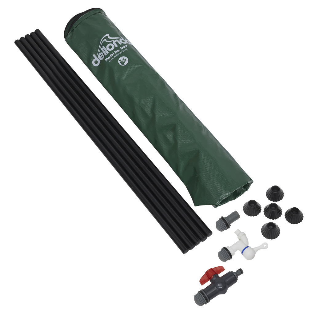 Collapsible PVC Garden Water Butt with Zipped Lid & Drain Tap 250L DG9