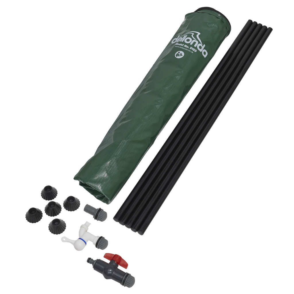 Collapsible PVC Garden Water Butt with Zipped Lid & Drain Tap 250L DG9