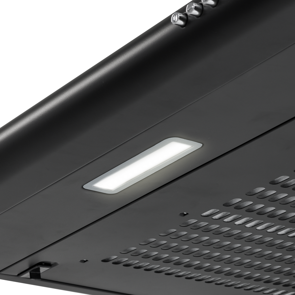 Visor Cooker Hood Extractor Fan 60cm - Black DH107