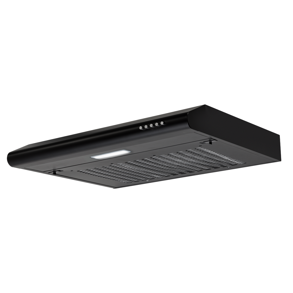 Visor Cooker Hood Extractor Fan 60cm - Black DH107