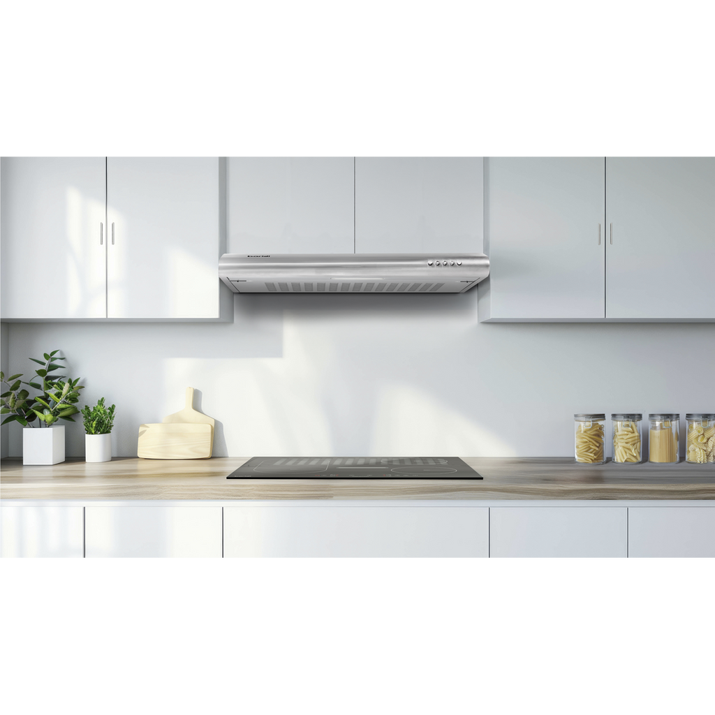 Baridi Visor Cooker Hood Extractor Fan 60cm - Stainless Steel DH108
