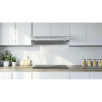 Baridi Visor Cooker Hood Extractor Fan 60cm - Stainless Steel DH108