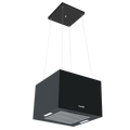 Square Island Cooker Hood 40cm - Black DH109