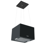 Square Island Cooker Hood 40cm - Black DH109