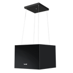 Square Island Cooker Hood 40cm - Black DH109