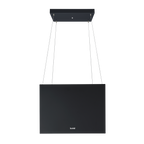Square Island Cooker Hood 40cm - Black DH109