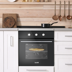 Baridi Built-In 5-Function Fan Assisted Oven with Timer 60cm, 55L Capacity - Black DH110