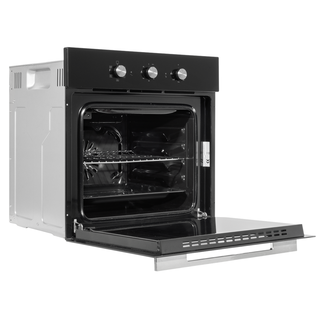Baridi Built-In 5-Function Fan Assisted Oven with Timer 60cm, 55L Capacity - Black DH110