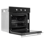 Baridi Built-In 5-Function Fan Assisted Oven with Timer 60cm, 55L Capacity - Black DH110