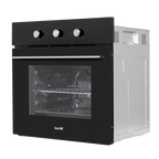 Baridi Built-In 5-Function Fan Assisted Oven with Timer 60cm, 55L Capacity - Black DH110