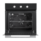 Baridi Built-In 5-Function Fan Assisted Oven with Timer 60cm, 55L Capacity - Black DH110