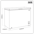 Freestanding Chest Freezer 199L Capacity - White DH111