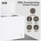Freestanding Chest Freezer 199L Capacity - White DH111
