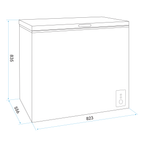 Freestanding Chest Freezer 199L Capacity - White DH111