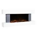 Wall Mounting Electric Fireplace with LED Flame Effect 52" - Grey DH112