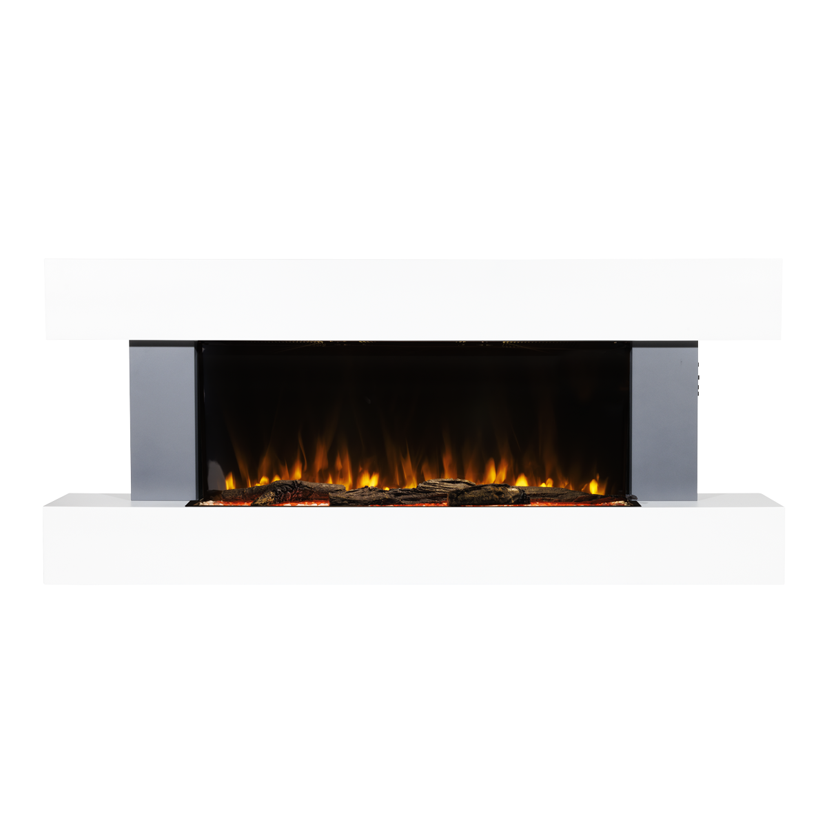 Wall Mounting Electric Fireplace with LED Flame Effect 52" - Grey DH112