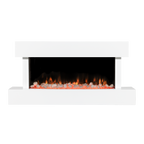 Wall Mounting Electric Fireplace with LED Flame Effect 46" - White DH113