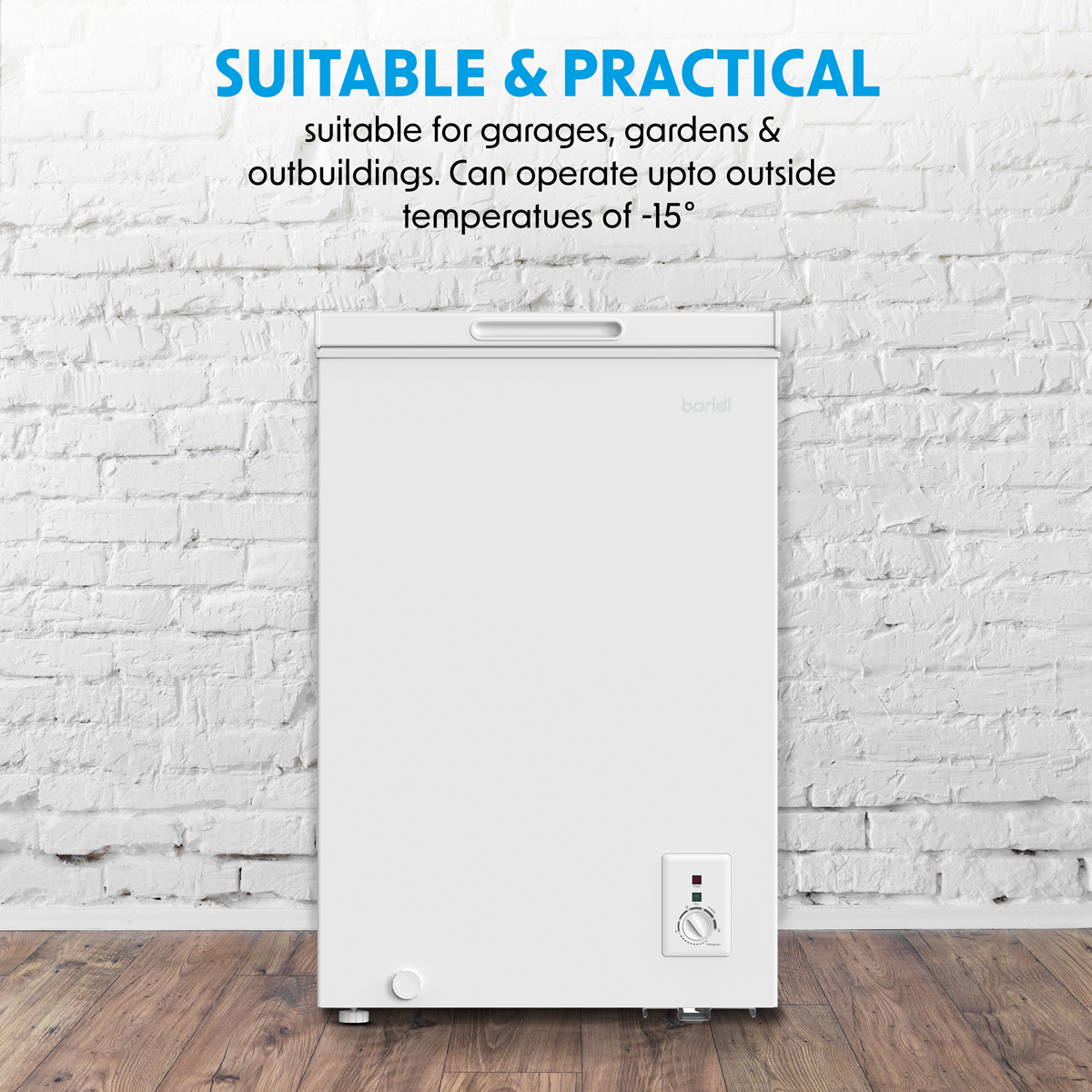 Freestanding Chest Freezer 99L Capacity - White DH116
