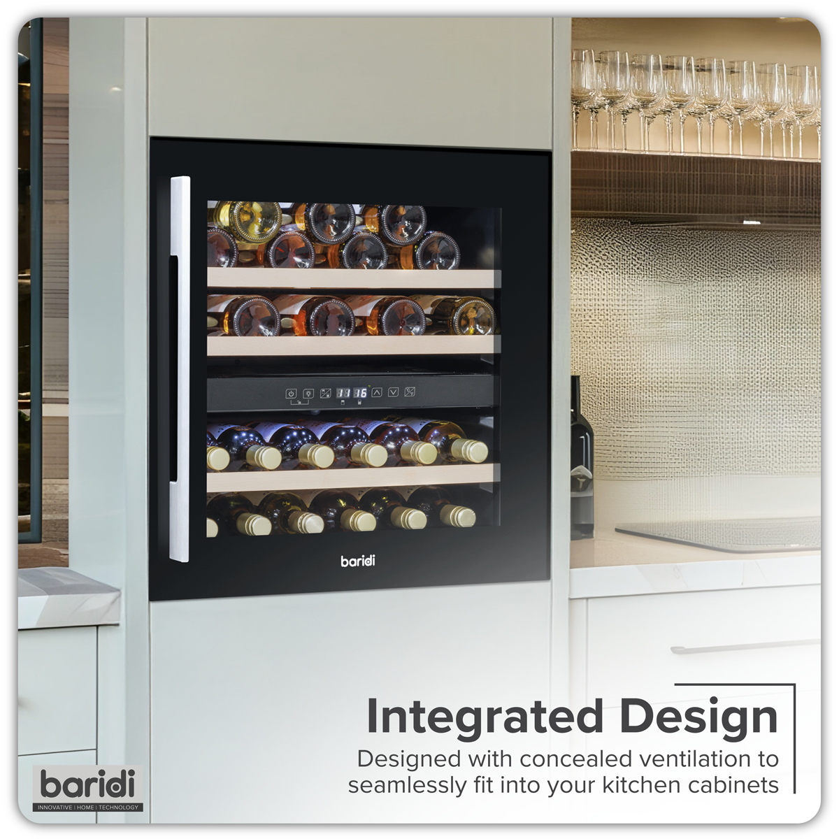 36 Bottle Wine Fridge & Cooler 60cm DH117