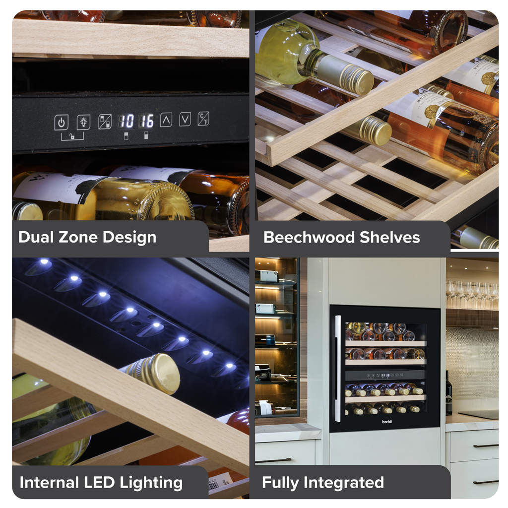 36 Bottle Wine Fridge & Cooler 60cm DH117