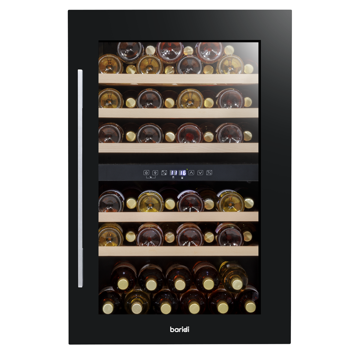 57 Bottle Dual Zone Built-In Wine Fridge & Cooler 60cm DH118