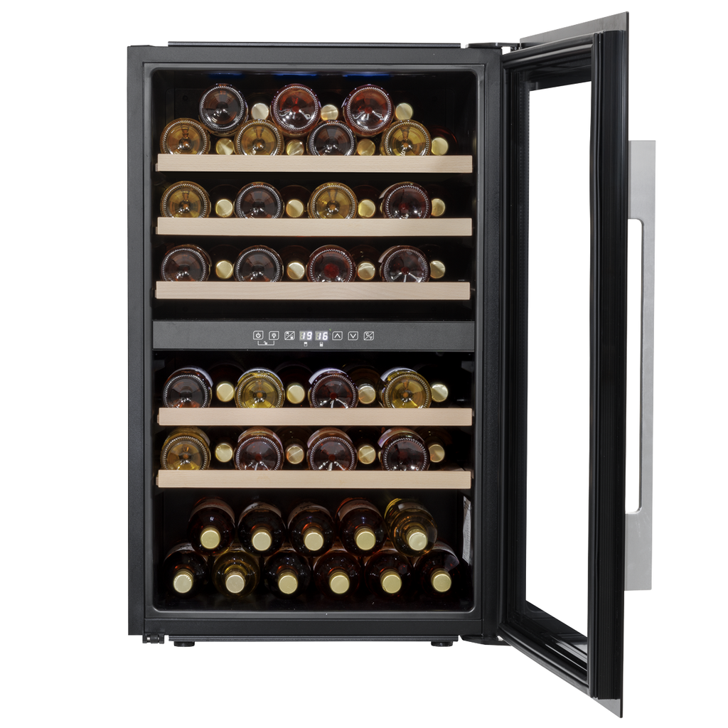 57 Bottle Dual Zone Built-In Wine Fridge & Cooler 60cm DH118