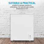 Freestanding Chest Freezer 142L Capacity - White DH120