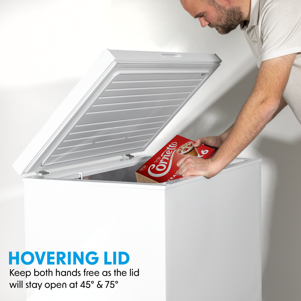 Freestanding Chest Freezer 142L Capacity - White DH120