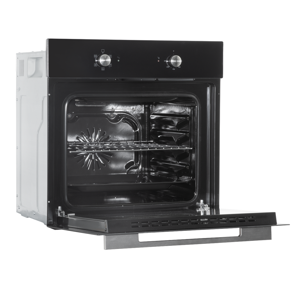 Integrated Fan-Assisted Electric Oven 60cm 55L Capacity - Black DH124