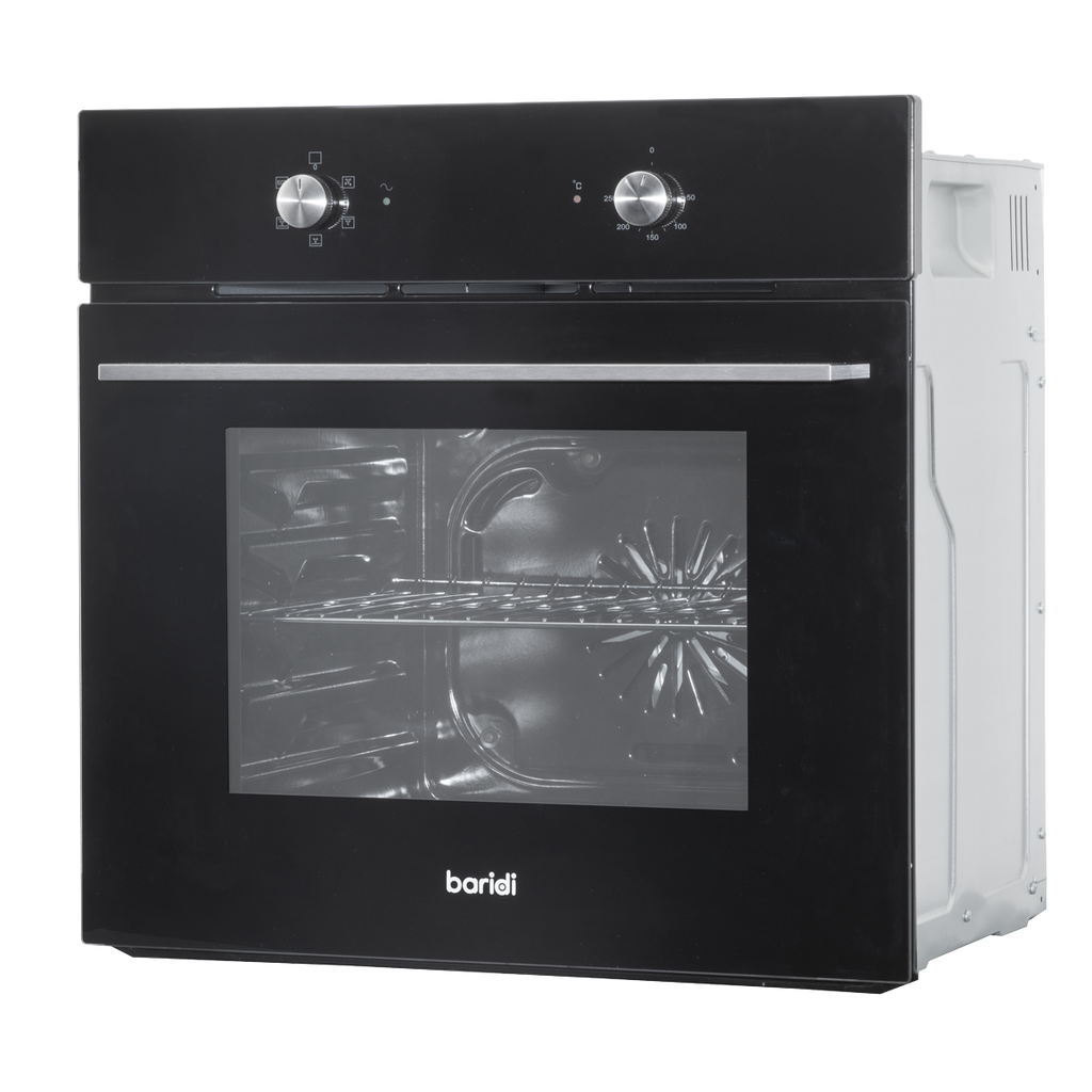Integrated Fan-Assisted Electric Oven 60cm 55L Capacity - Black DH124